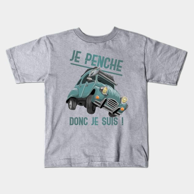 2cv Penche Kids T-Shirt by RomoneGrafik
